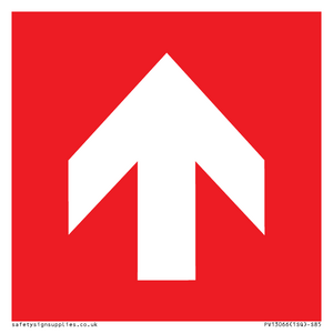 Up arrow (white on red background)